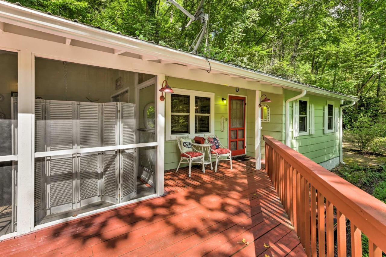 Tranquil Creekside Cottage With Deck And Lanai Franklin Eksteriør billede